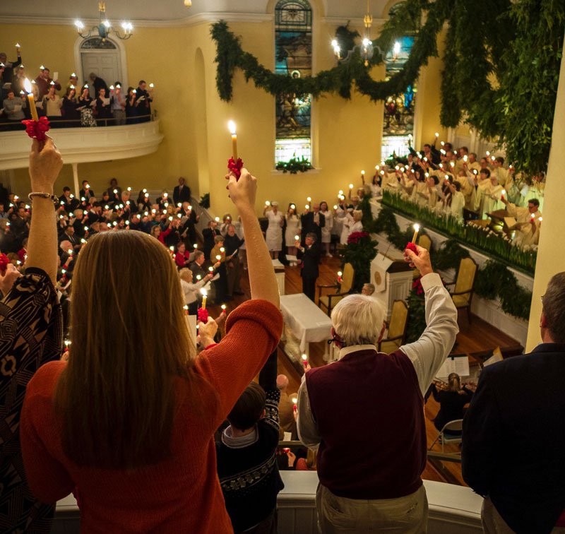 About Home Moravian Church - Christmas Eve Candlelight Service