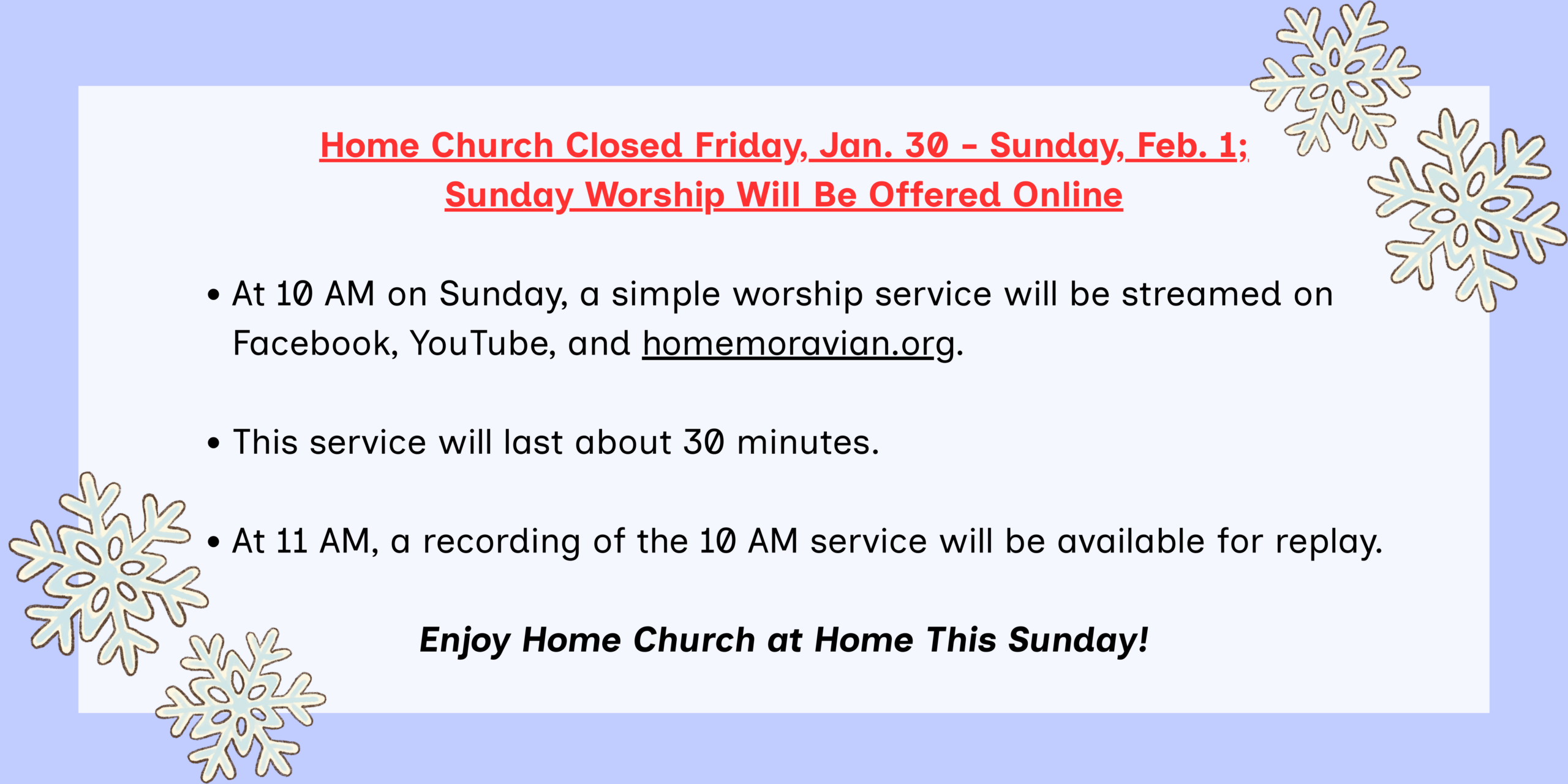 Copy of Copy of church closed